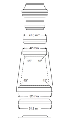 Stronglight Headset LIGHT'IN 1"1/8 - 1,5" -cykel maling Salgsbutik 252765handler 01