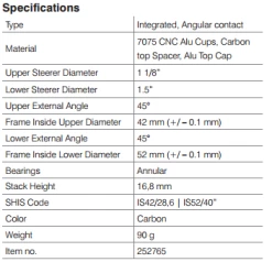 Stronglight Headset LIGHT'IN 1"1/8 - 1,5" -cykel maling Salgsbutik 252765handler 02