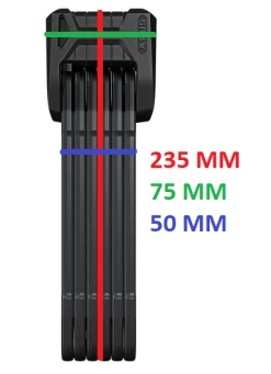 Abus Foldelås 6500 Bordo Granit X-Plus 110 Cm -cykel maling Salgsbutik Abus Foldelaas 6500 Bordo Granit X Pl 1524757108 01