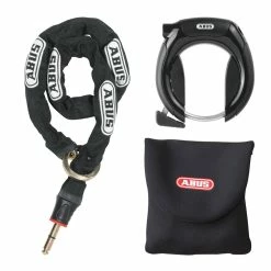 Abus ProShield 5950 Ringlås + Kæde Samt Sadeltaske 85 Cm