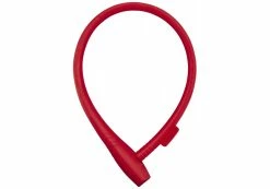 Abus Kabellås Grip O Cable 65cm Silicon Cover Rød