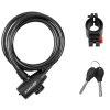 Force Strong Sprial Lås Med Holder Sort 150 Cm -cykel maling Salgsbutik Force Strong Sprial Laas med Holder S 1628677971