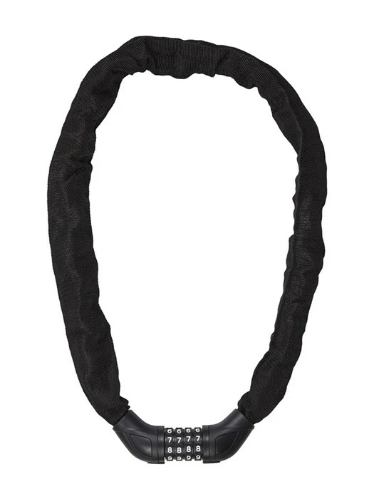 Kædelås 6 X 900 Mm. Med Kode Sort