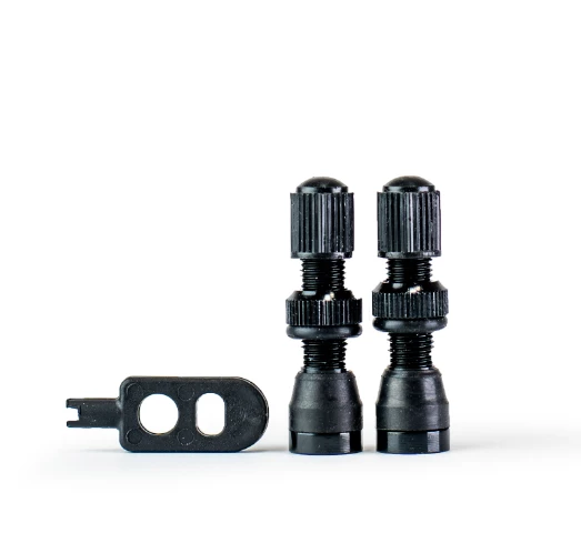 Trezado Tubeless Schrader Ventiler 2 Stk. - Sort 3 Trezado Tubeless Schrader Ventiler 2 Stk. - Sort